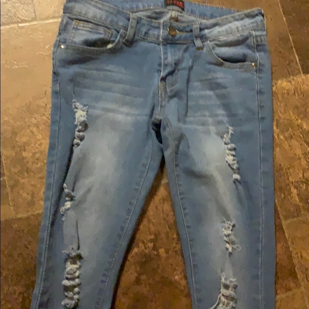 Medium wash jeans